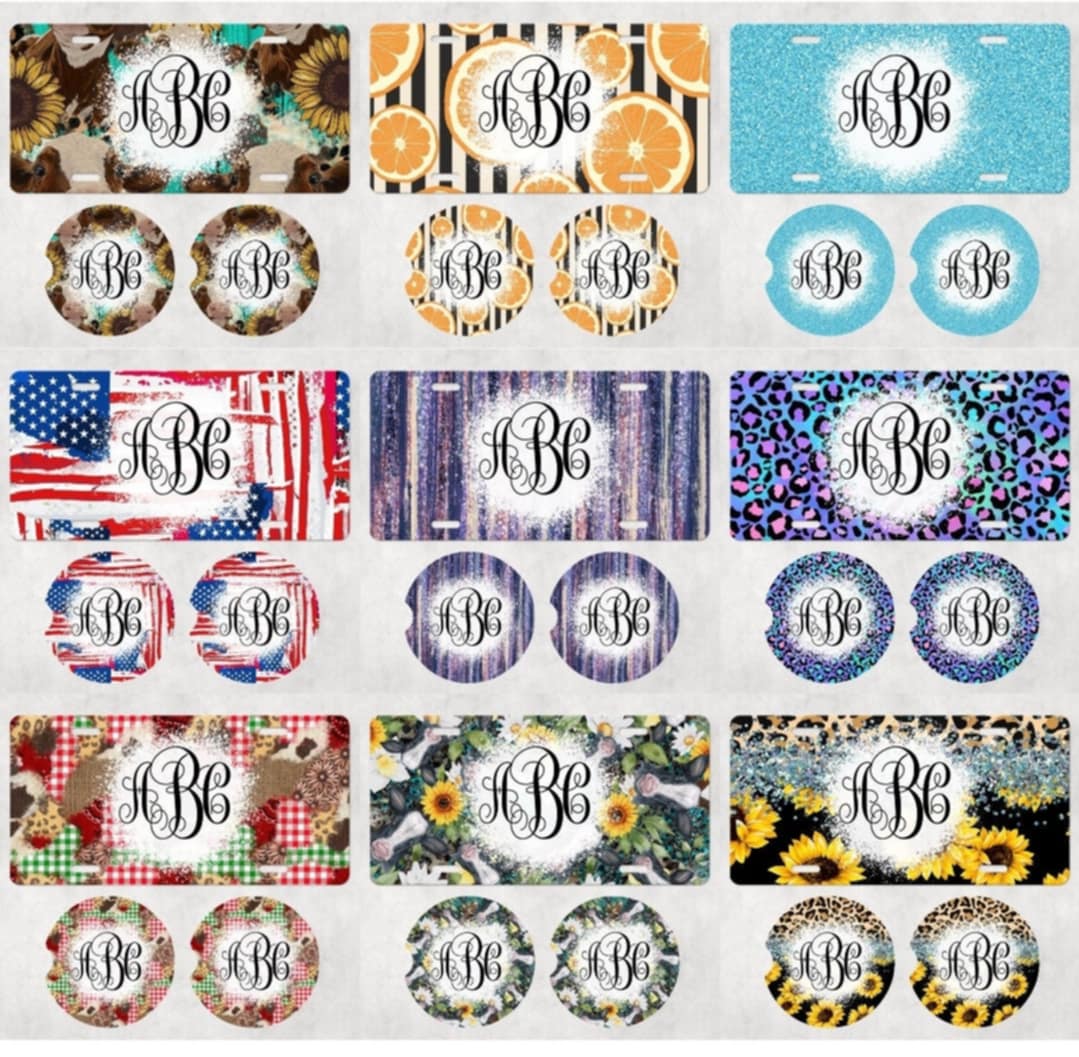 Personalized Car Tag-License Plate-Personalized Gift-Monogram-Car Tag-Car License Plate-Car Tag-Gifts for Her-Sublimation Printer