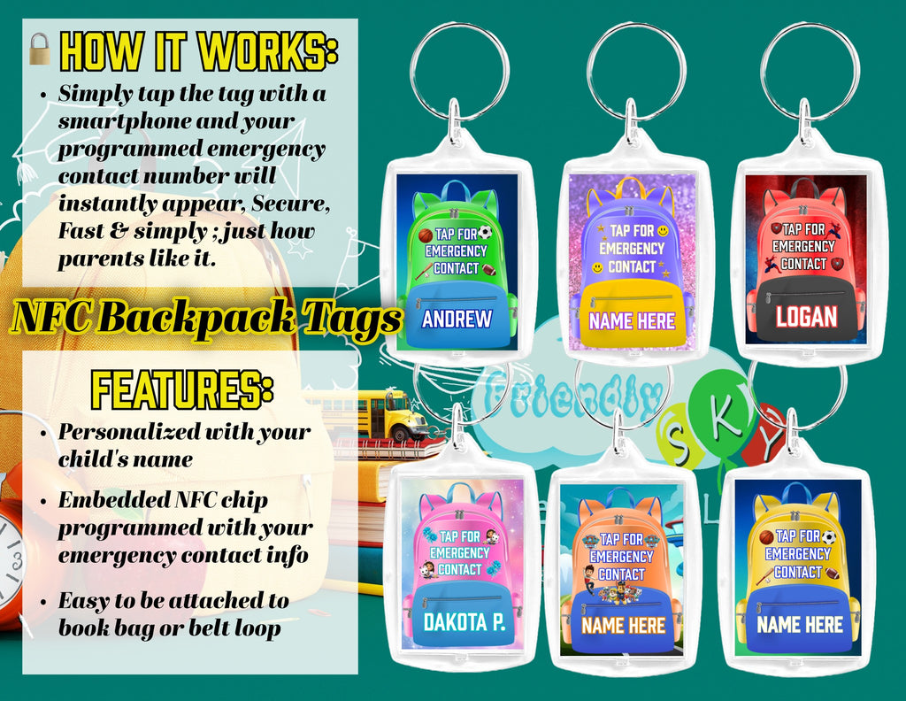 NFC Backpack tags