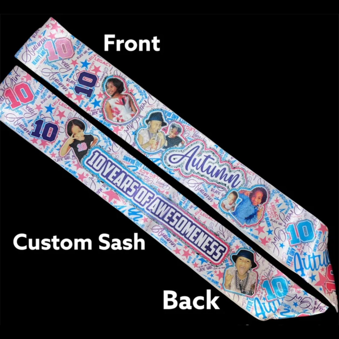 Personized Birthday Sash