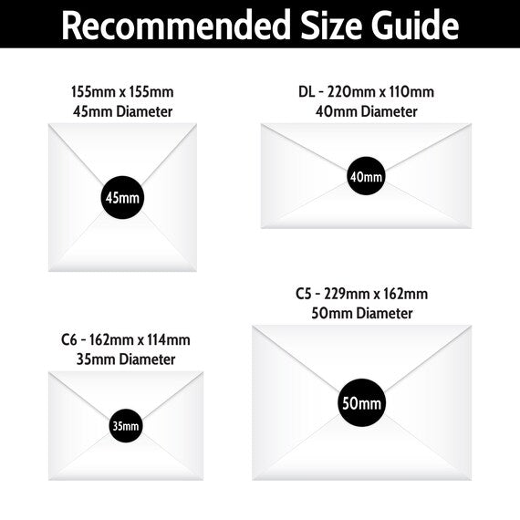 Custom Envelope Seals/ Logo Business Stickers