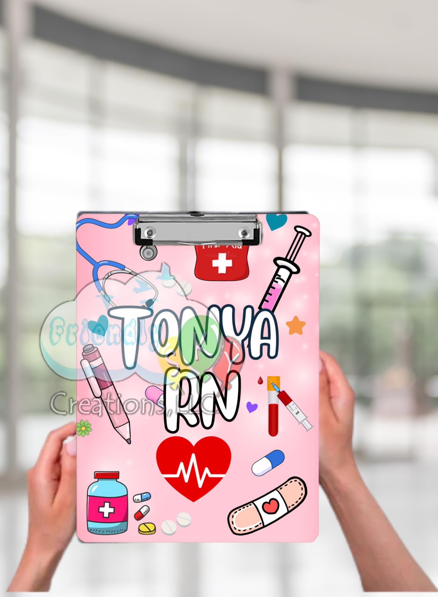 Nurse Personalized Clip Boards