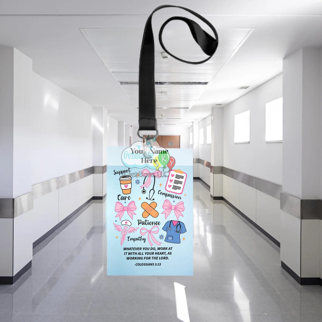 Personalized Medical ID Badge Holders