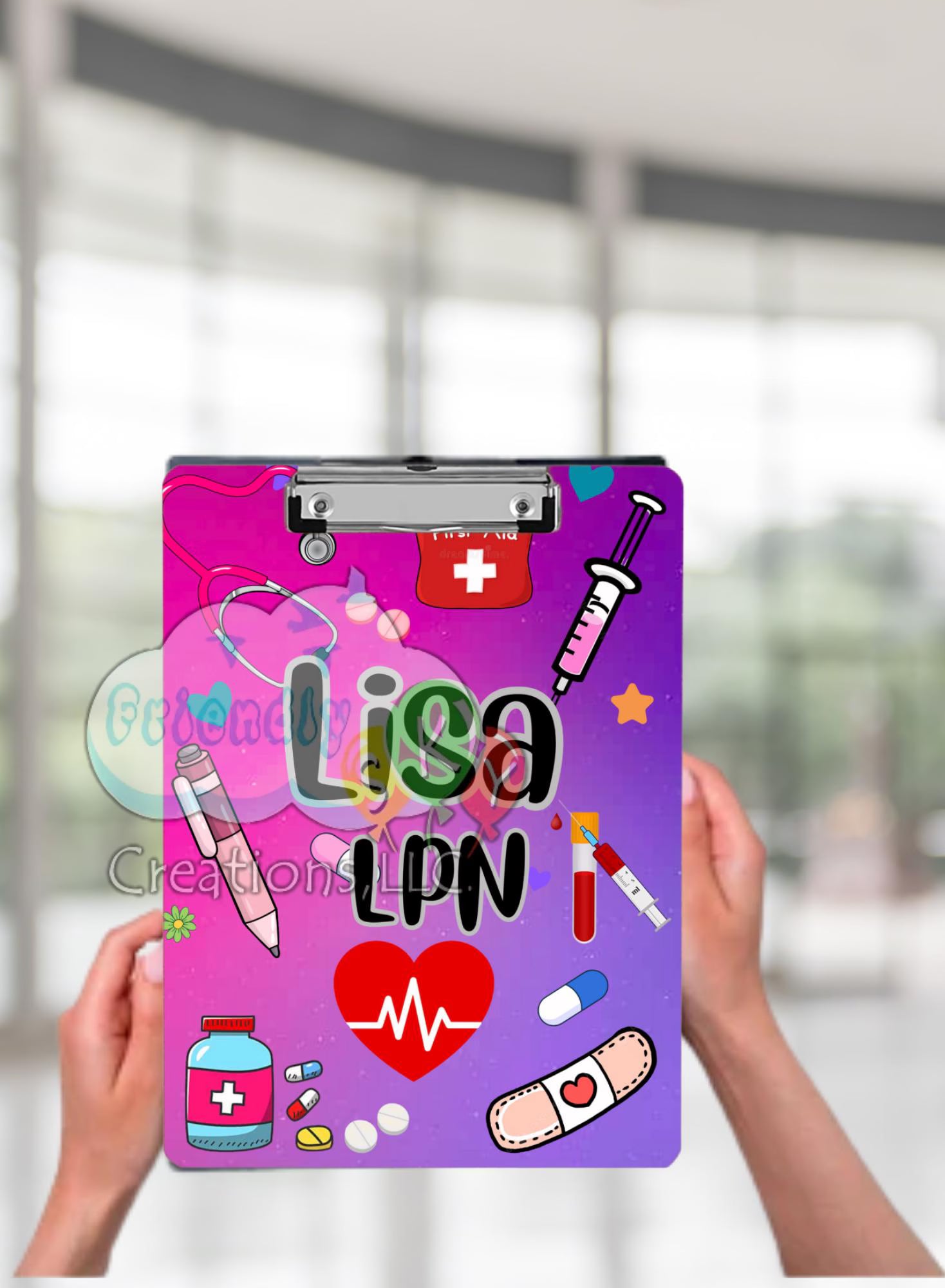 Nurse Personalized Clip Boards