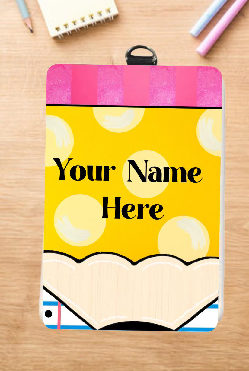 Personalized Teacher ID Badge Holders