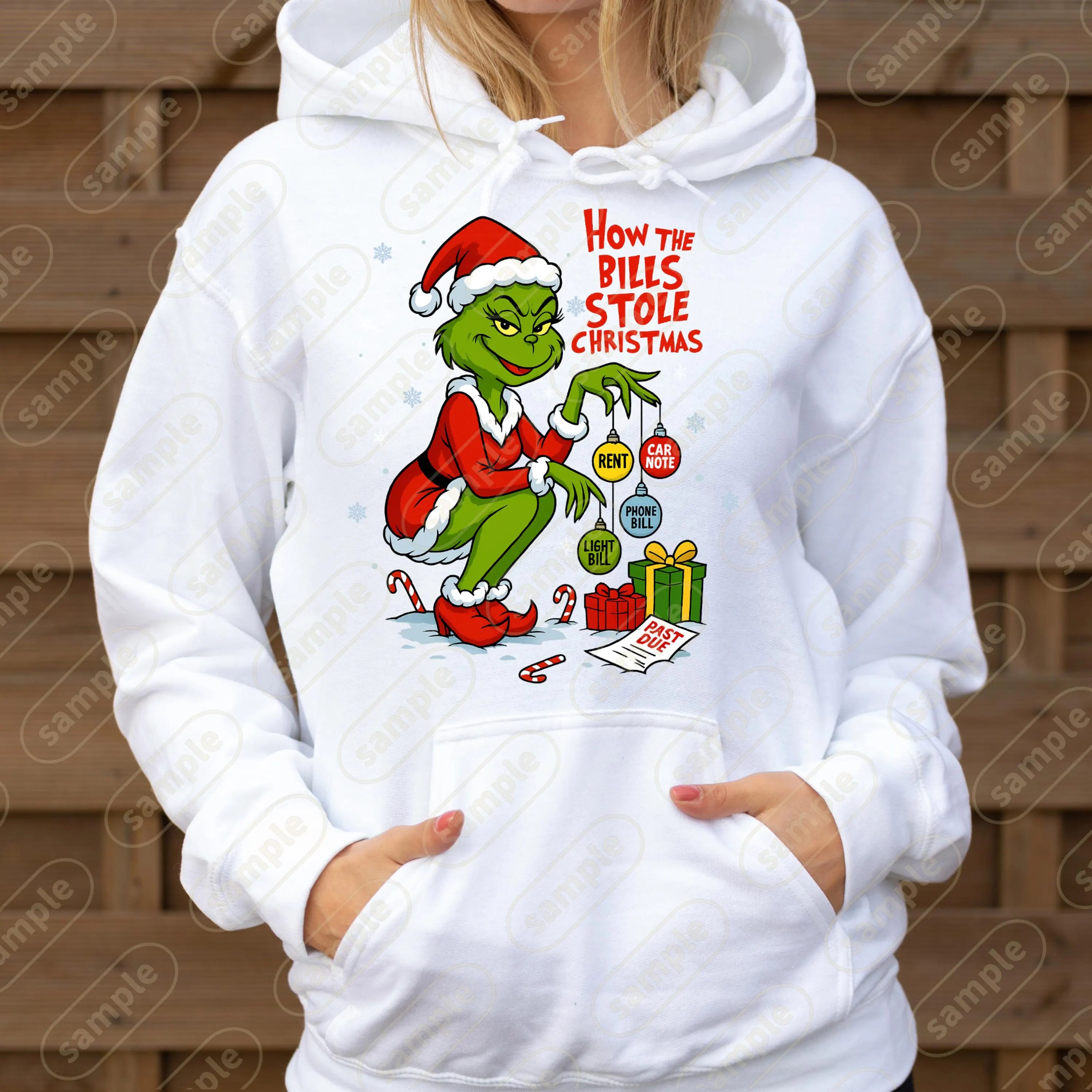 Grinch's Bills Stole Christmas, Grinch cartoon, PNG file, Clipart Image