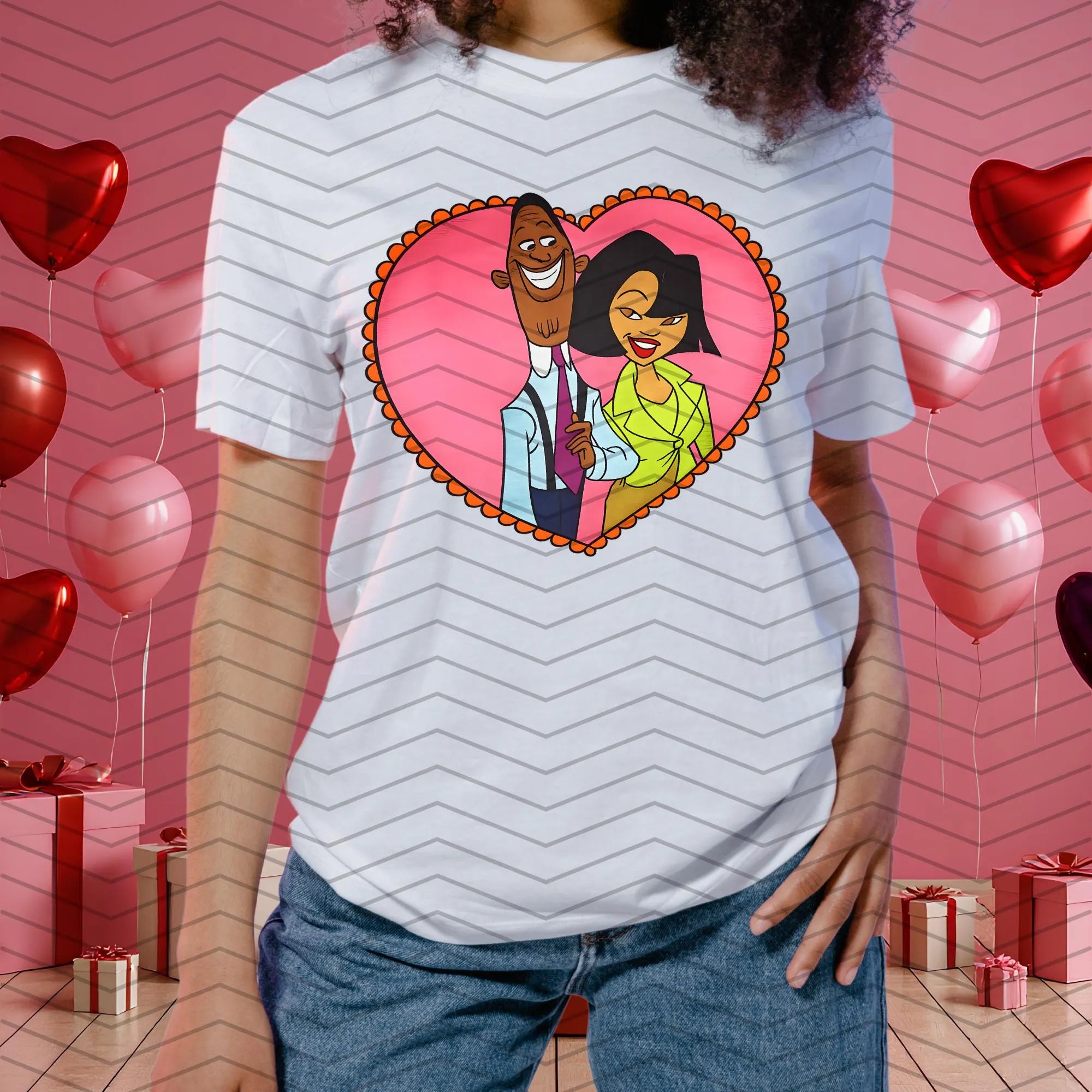 Mr. & Mrs. Proud Valentine shirt design, PNG file, Clipart Image