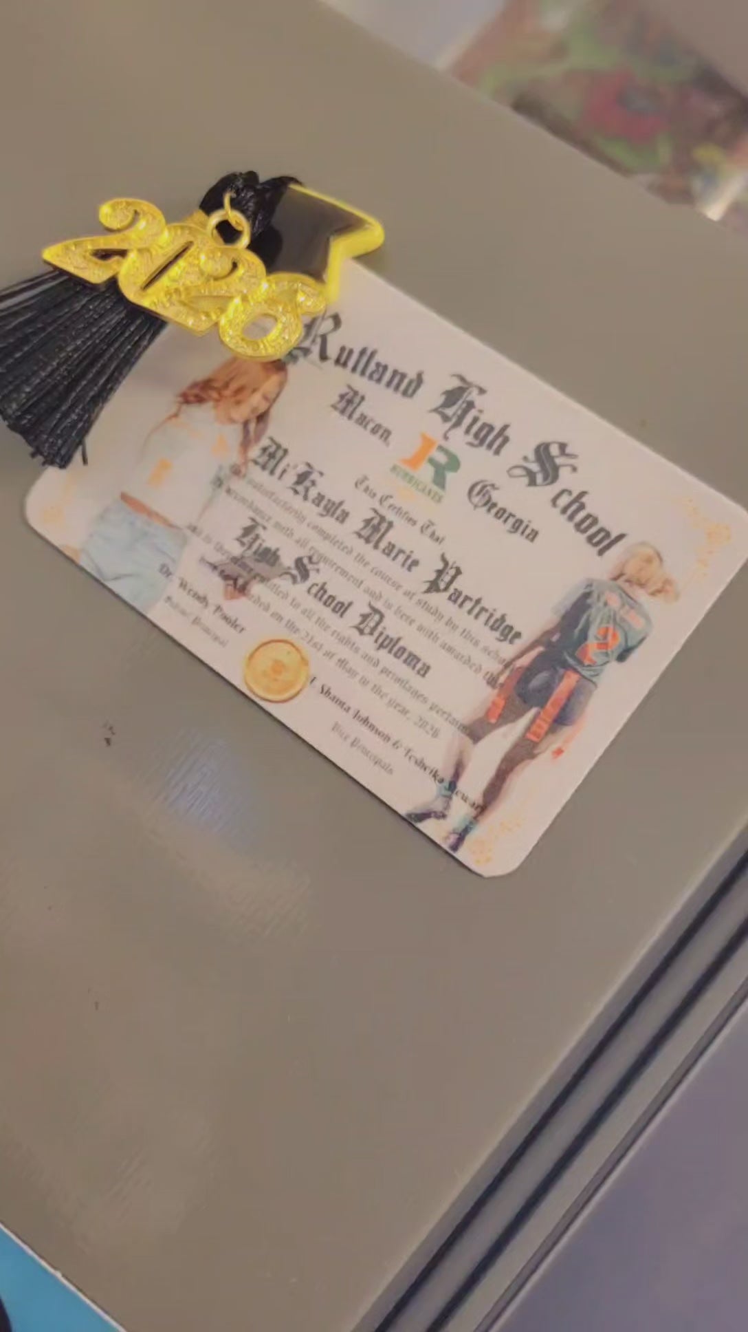 Mini Grad Diploma magnet