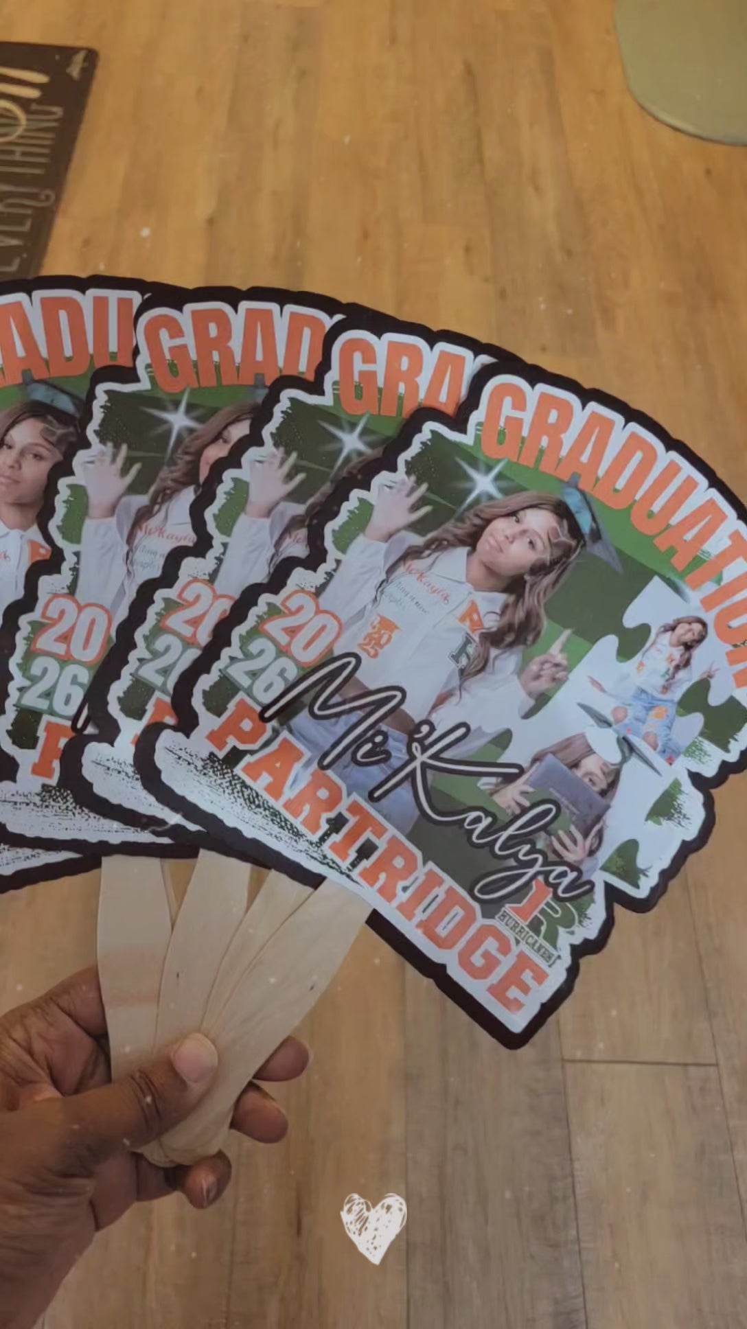 Custom Graduation fans
