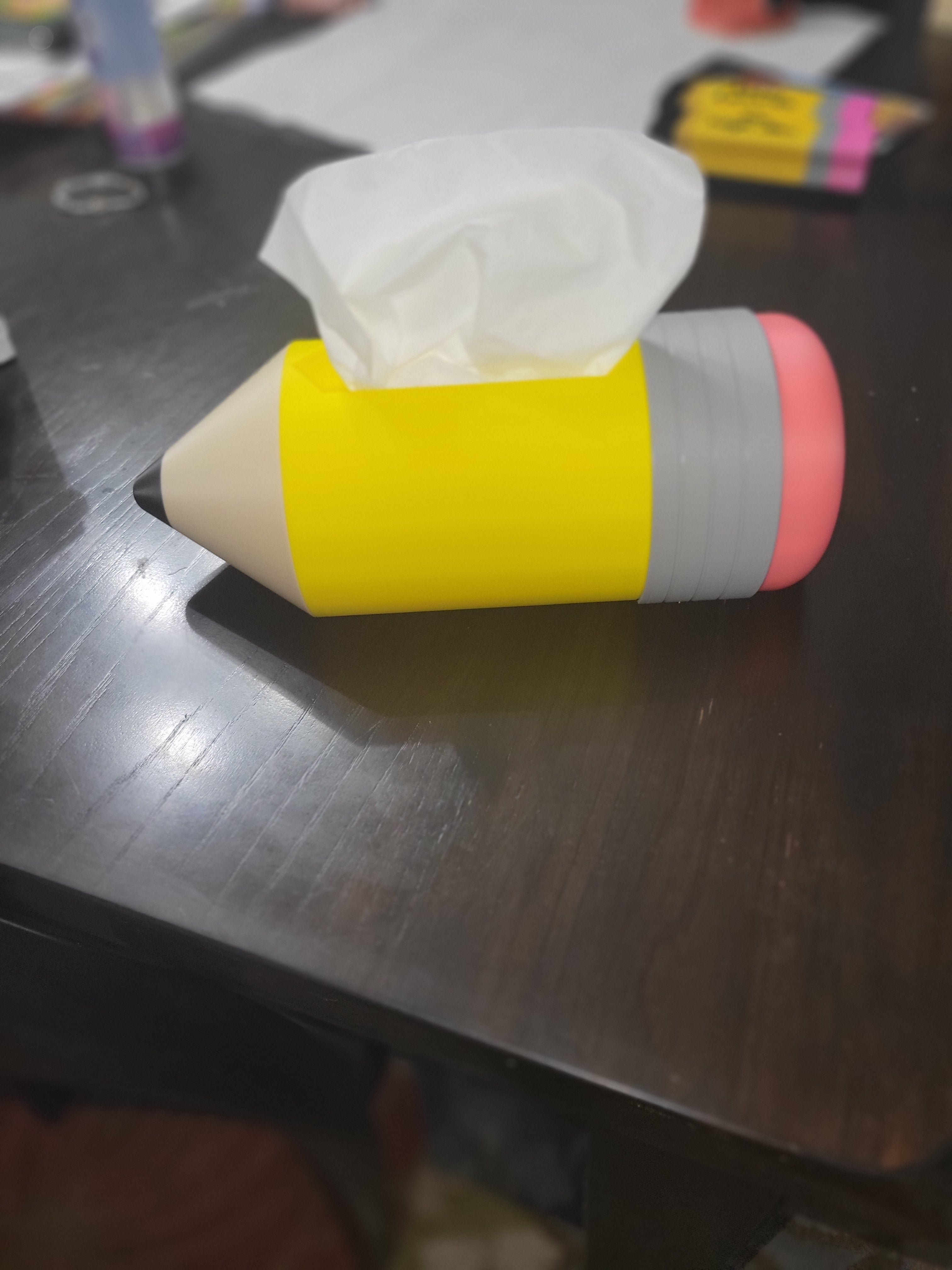 Pencil Tissue Box Holder, 3D Printed Decor