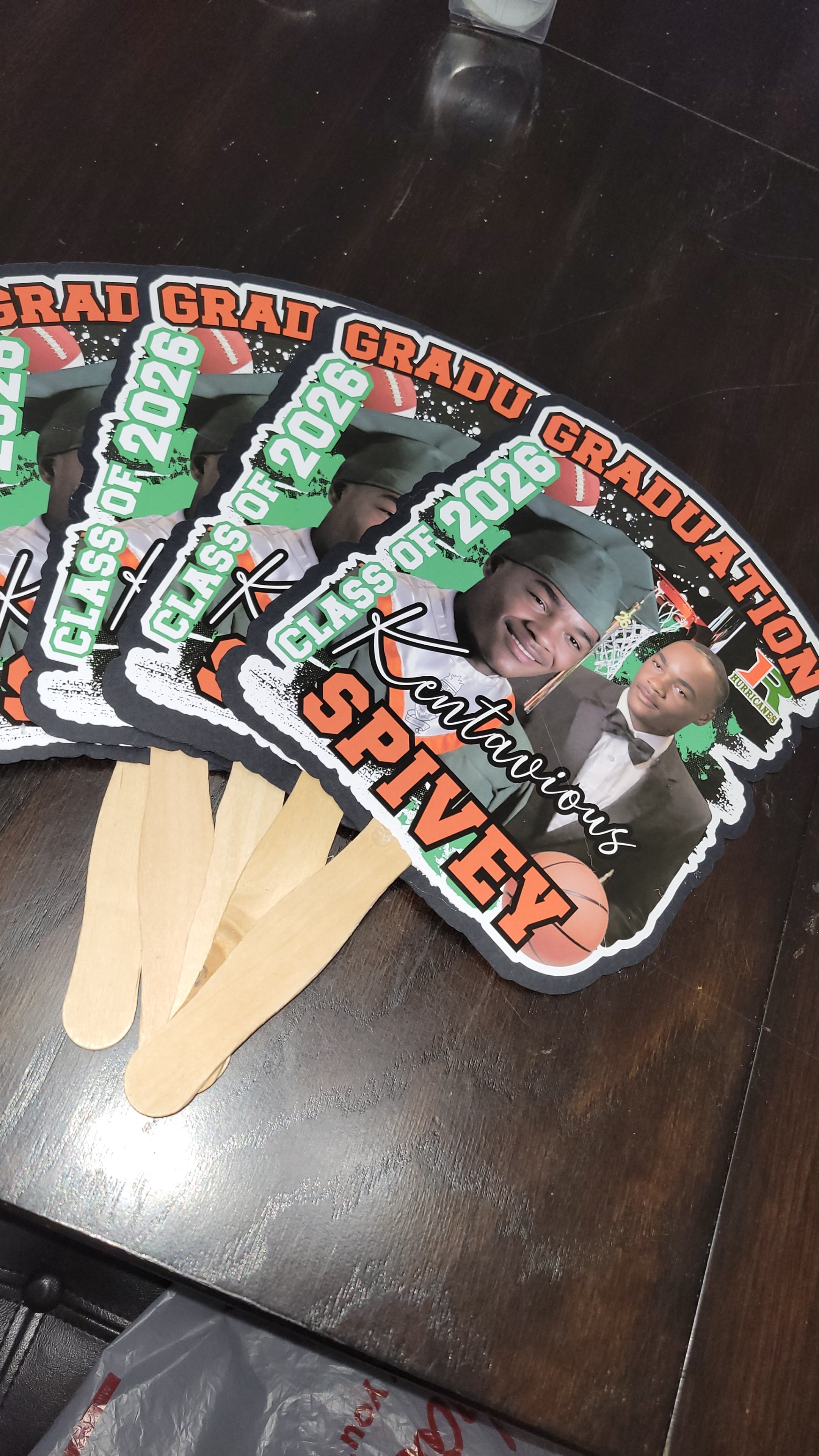 Custom Graduation fans