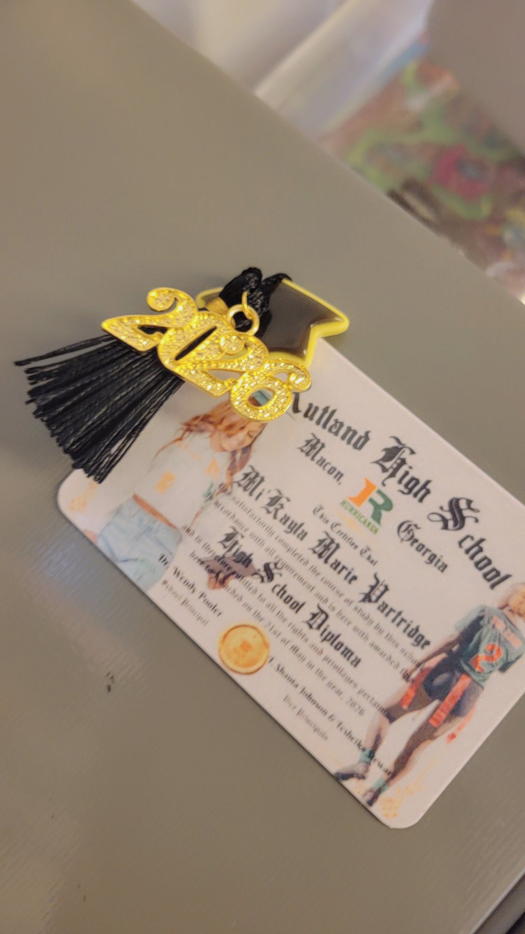 Mini Grad Diploma magnet