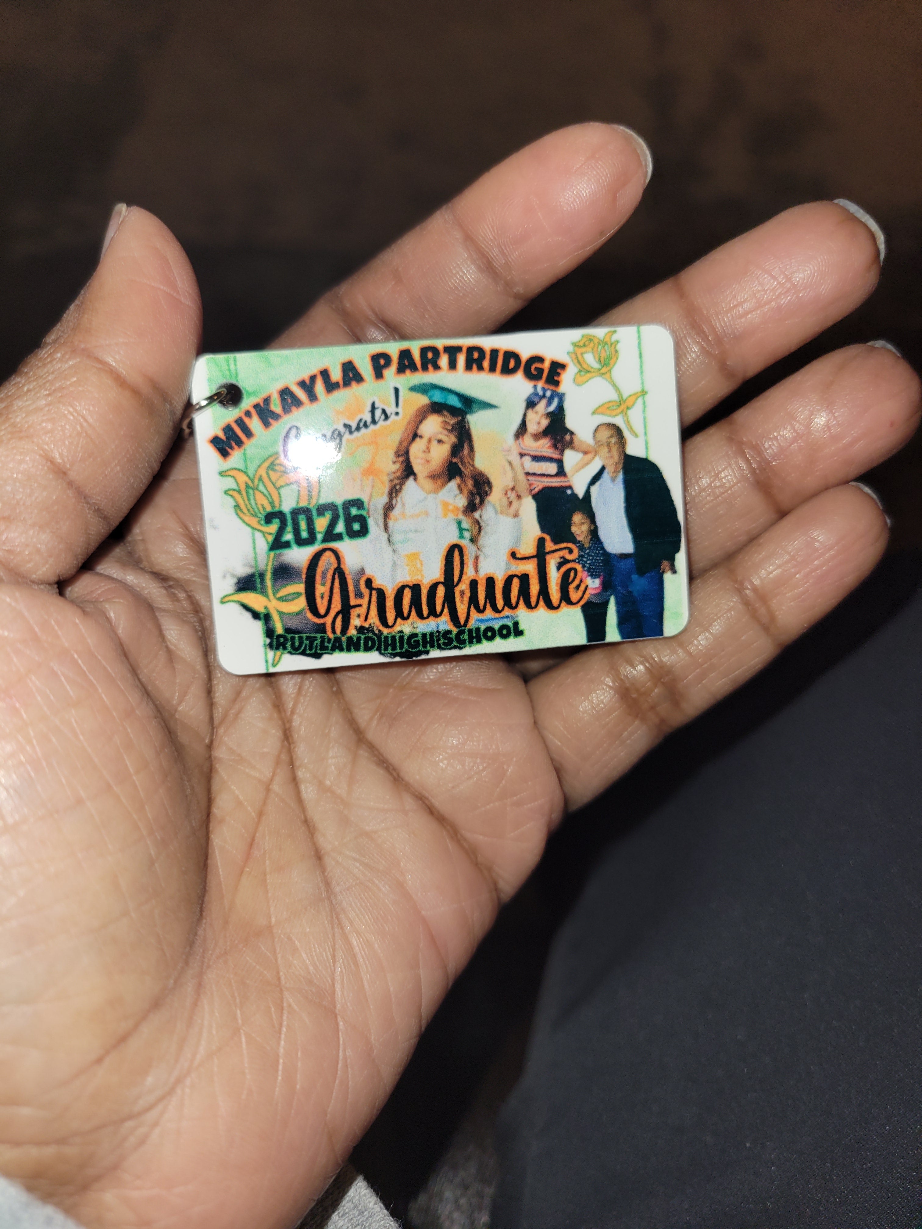 Grad Diploma Double sided Keychains, Keepsakes